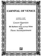 CARNIVAL OF VENICE BARITONE SOLO cover Thumbnail